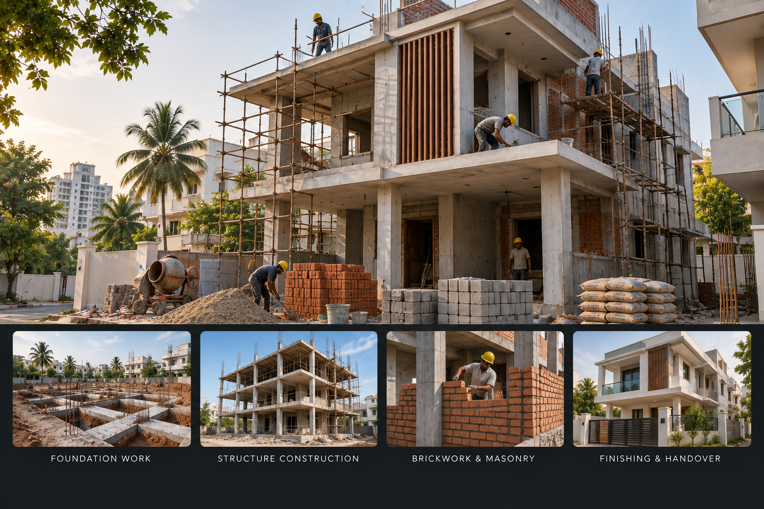 Building construction service preview