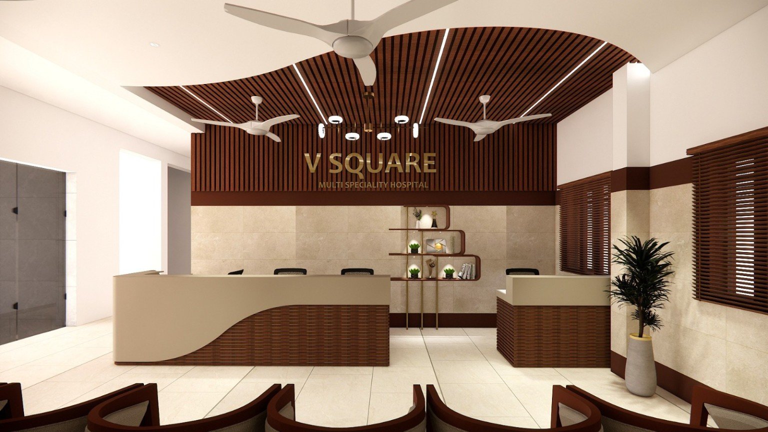 V Square Hospital reception interior